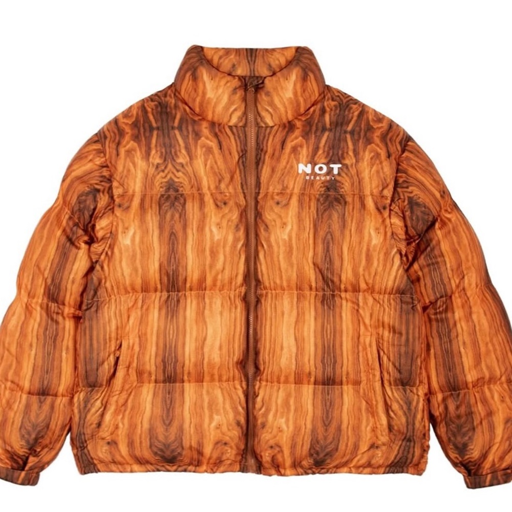 NOT Orange and Brown Puffer Jacket